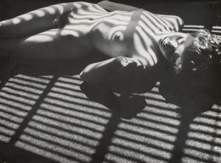 Wally Elenbaas / Esther Hartog, Reclining nude with shadows (1953-1955).