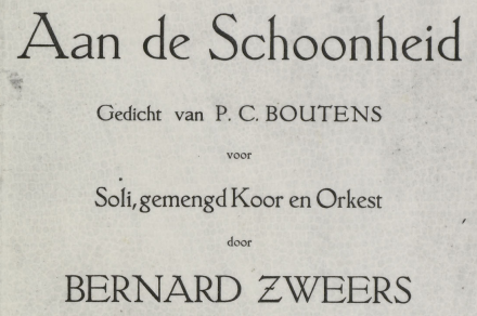 'Aan de schoonheid', 1910.