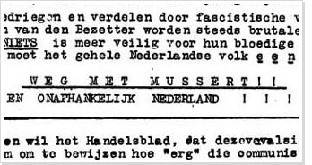 detail van een pamplet