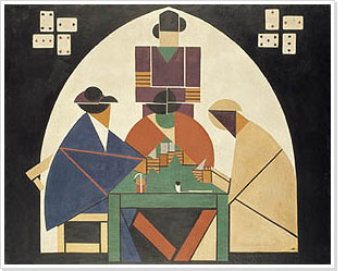 Th. van Doesburg, The card players, 1916-1917
