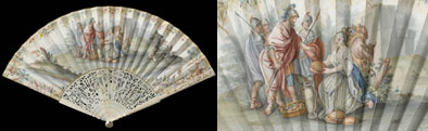 David and Abigail – Folding fan - approx. 1740