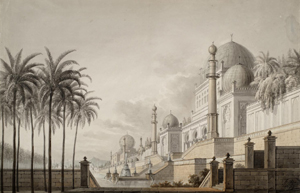 François Joseph Pfeiffer, Design of the décor for Almanzor en Moraïme, Act One, 1825