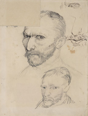Schets 'Zelfportret', Vincent van Gogh