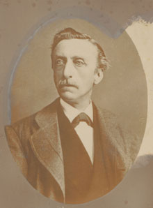 Multatuli, 55 jaar oud, 1875. Foto.